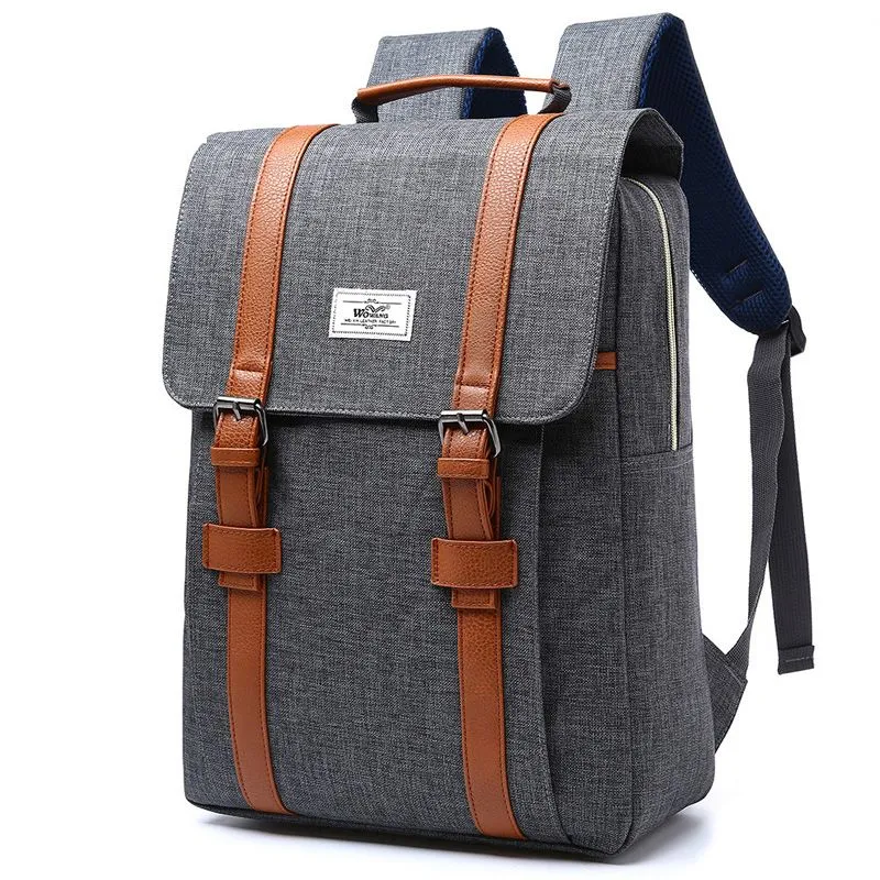 021 Vintage Men Women Canvas Backpacks School Bags for Teenagers Boys