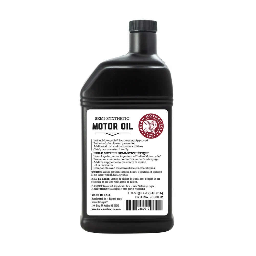20W-40 Semi-Synthetic Motor Oil, For Use in Thunderstroke ® 111/116 Air-Cooled Engines, 2880012, 1 Quart