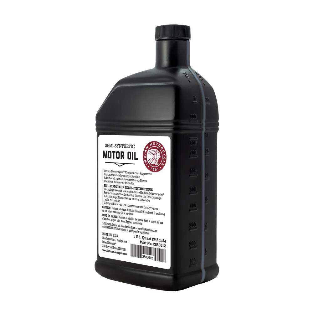 20W-40 Semi-Synthetic Motor Oil, For Use in Thunderstroke ® 111/116 Air-Cooled Engines, 2880012, 1 Quart
