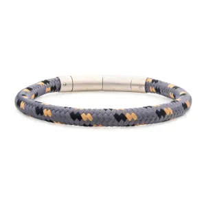 6mm Grey, Black & Beige Nylon Cord Bracelet BRNYLON-GKB
