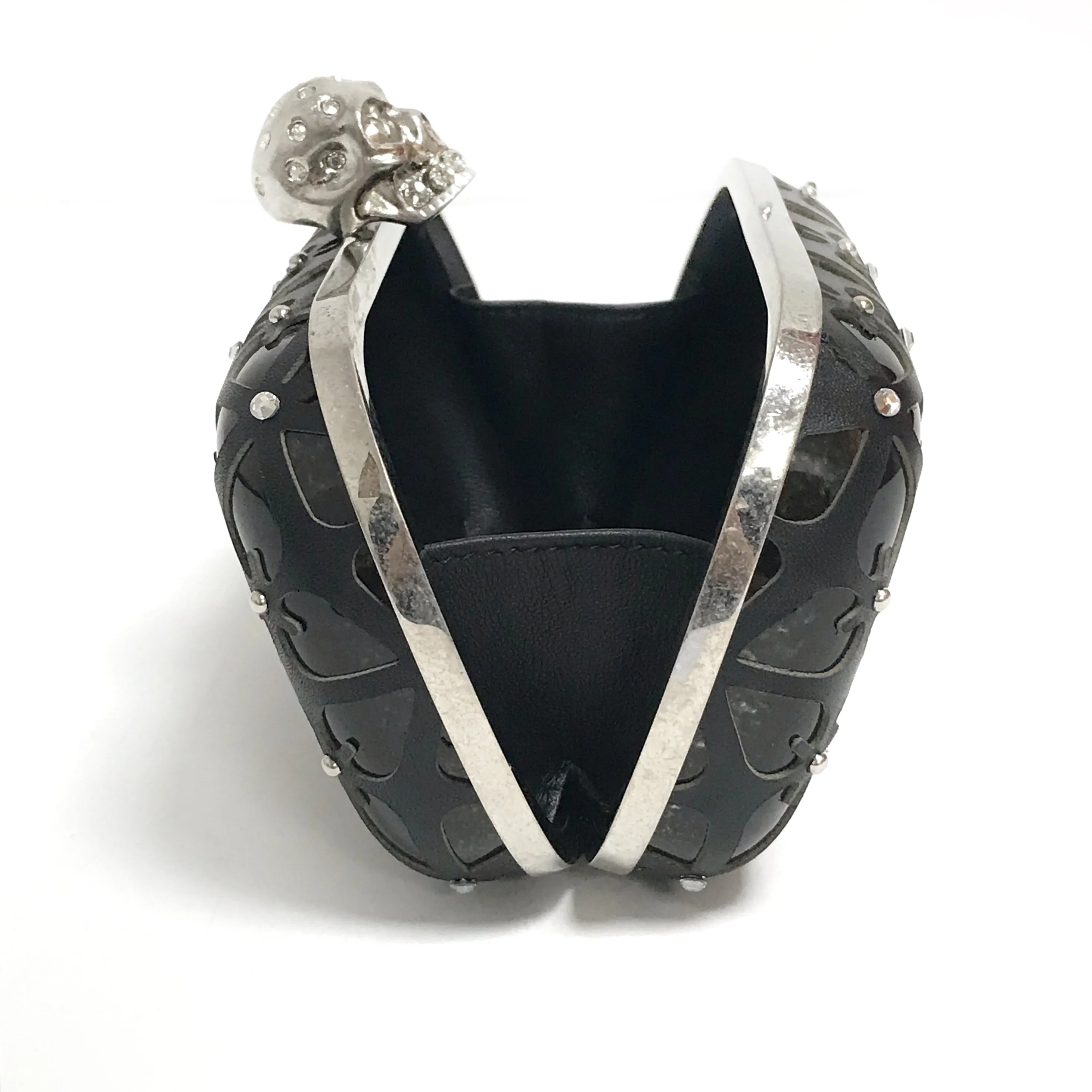 Alexander McQueen Resin and Leather Skull Clutch