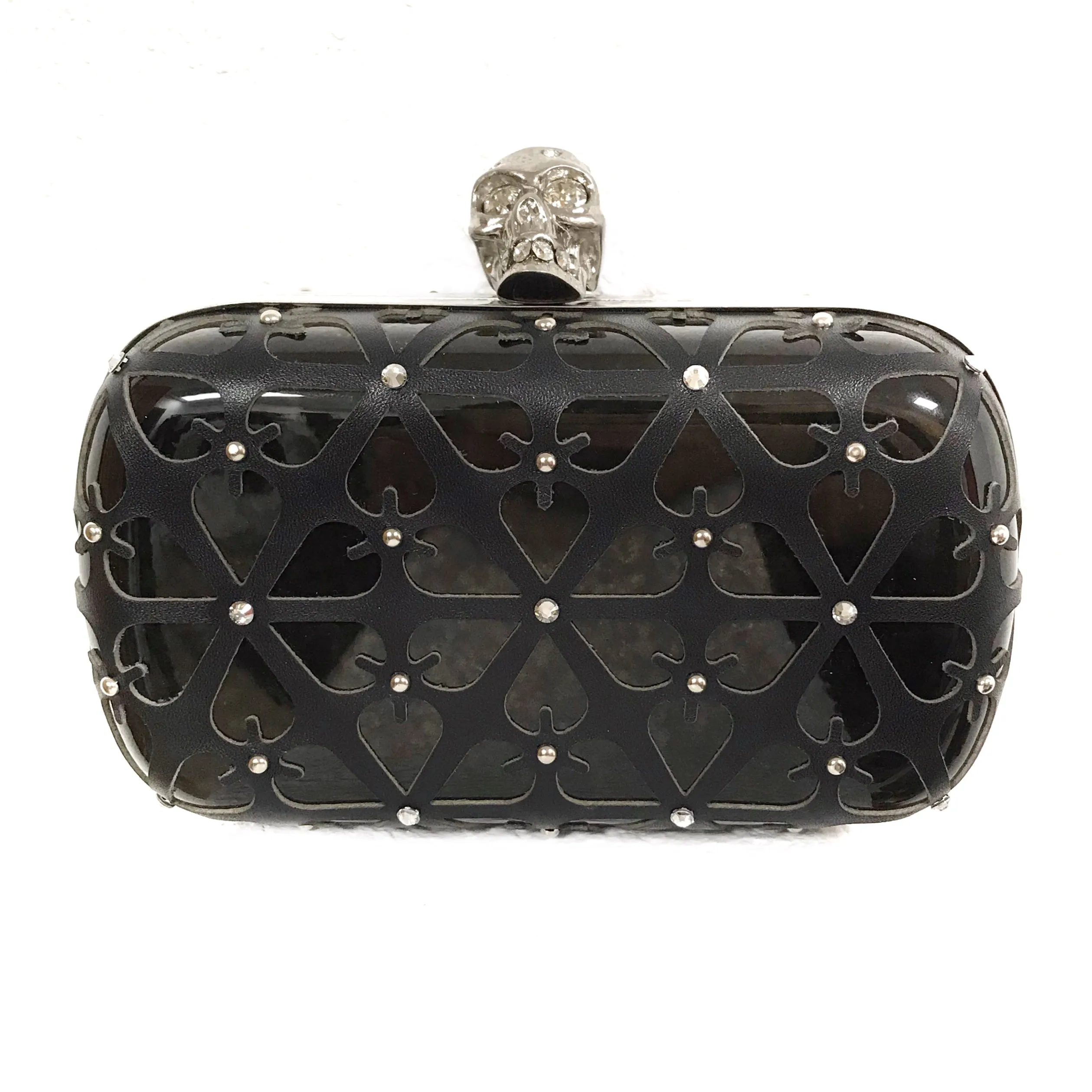Alexander McQueen Resin and Leather Skull Clutch