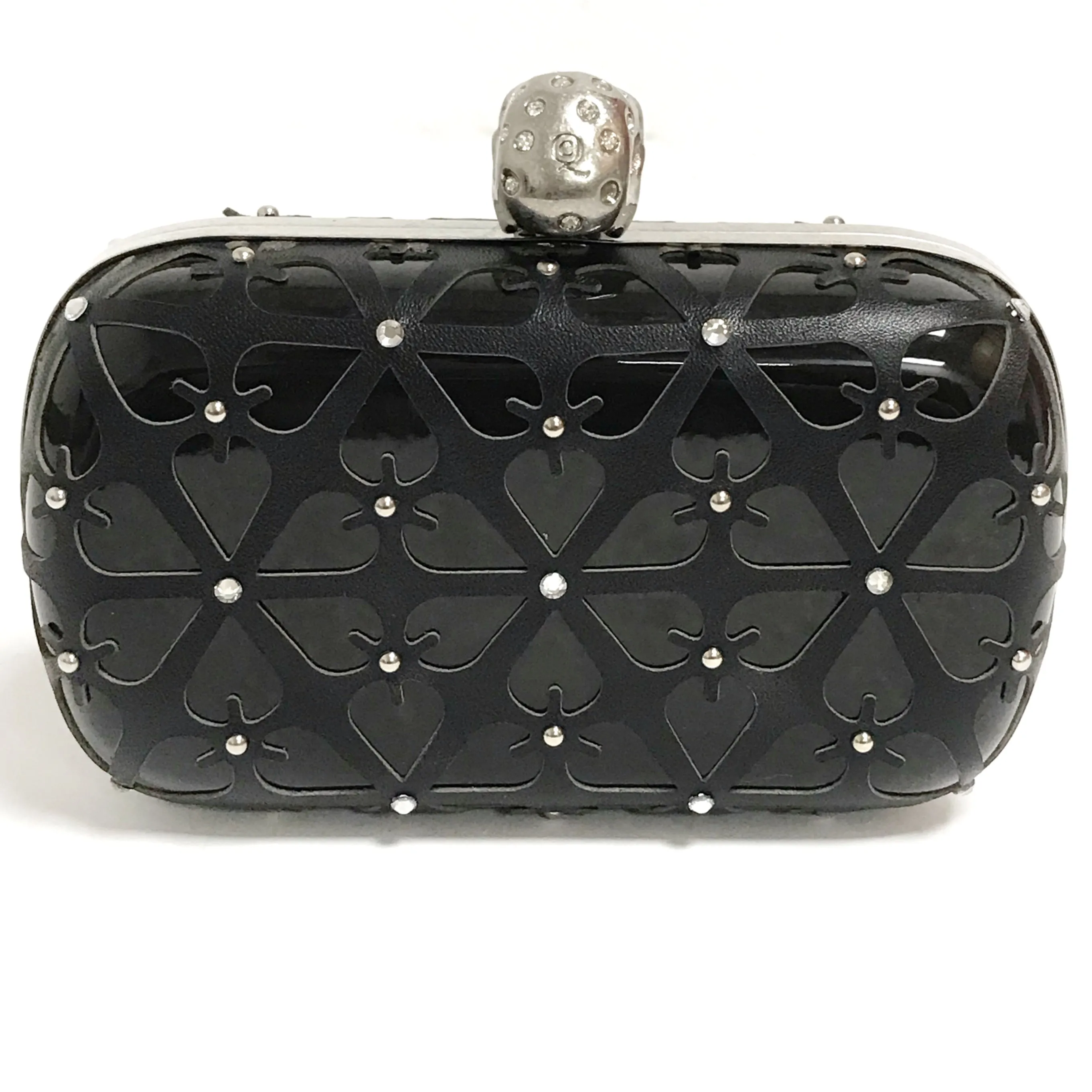 Alexander McQueen Resin and Leather Skull Clutch