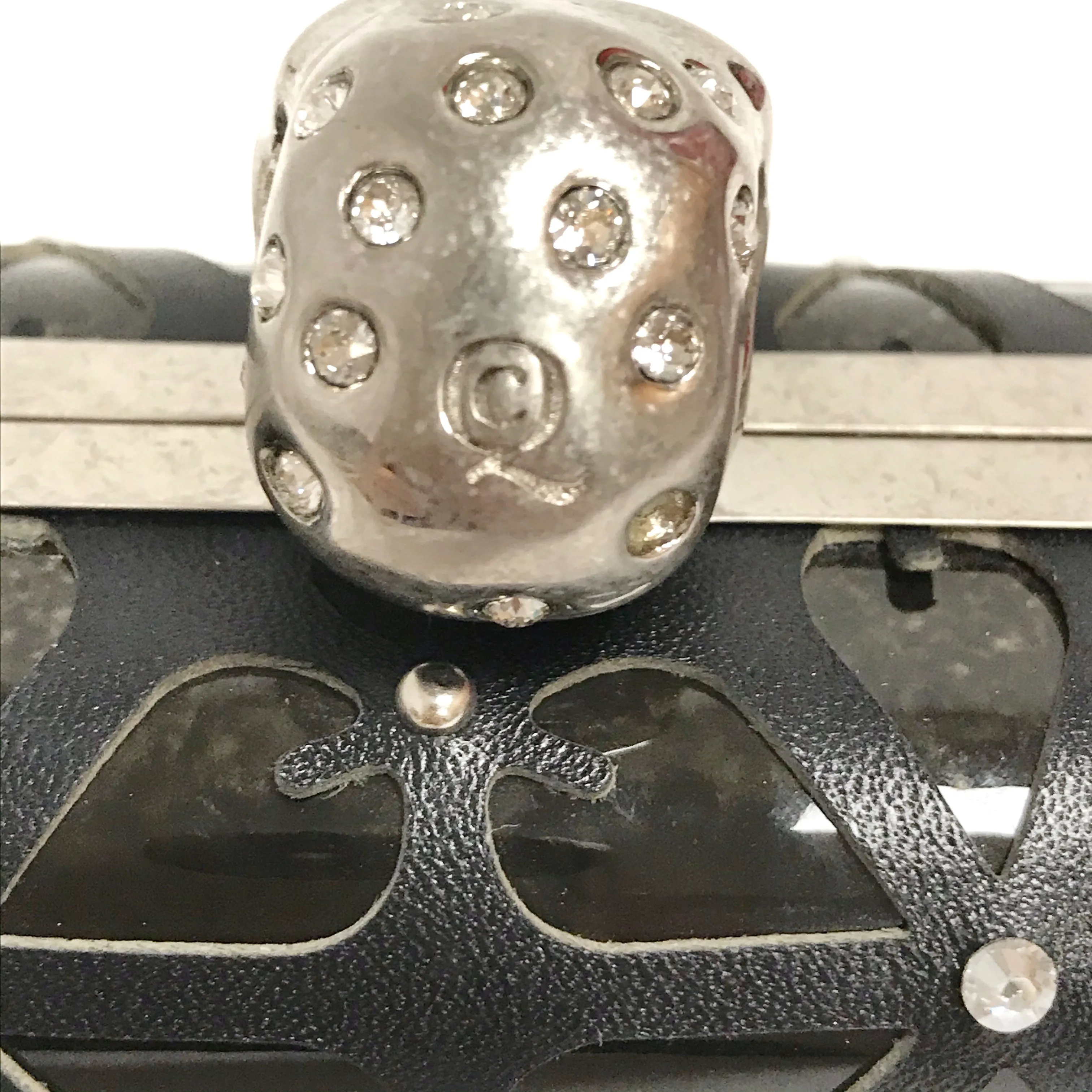 Alexander McQueen Resin and Leather Skull Clutch