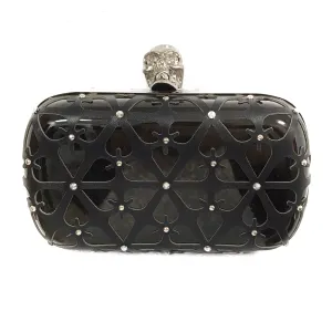 Alexander McQueen Resin and Leather Skull Clutch