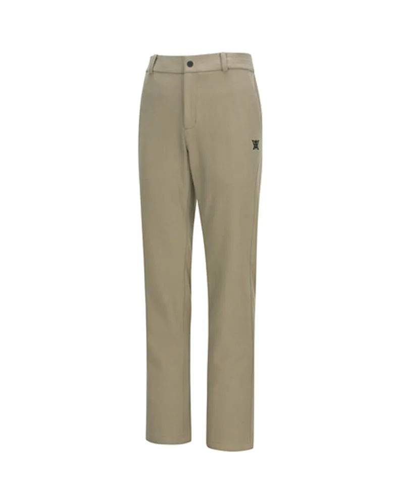 ANEW GOLF Men's Side Incision Fleece Long Pants - Beige