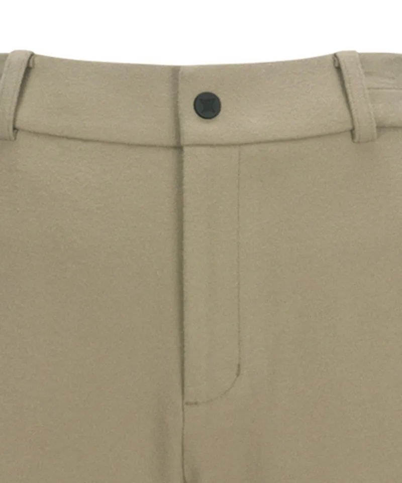 ANEW GOLF Men's Side Incision Fleece Long Pants - Beige