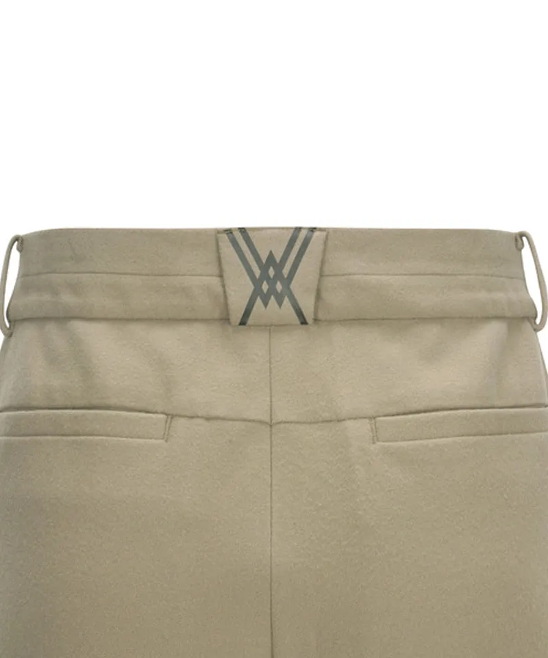ANEW GOLF Men's Side Incision Fleece Long Pants - Beige