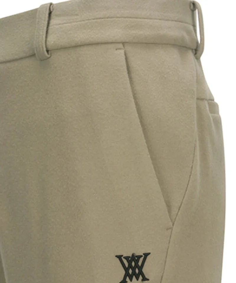 ANEW GOLF Men's Side Incision Fleece Long Pants - Beige