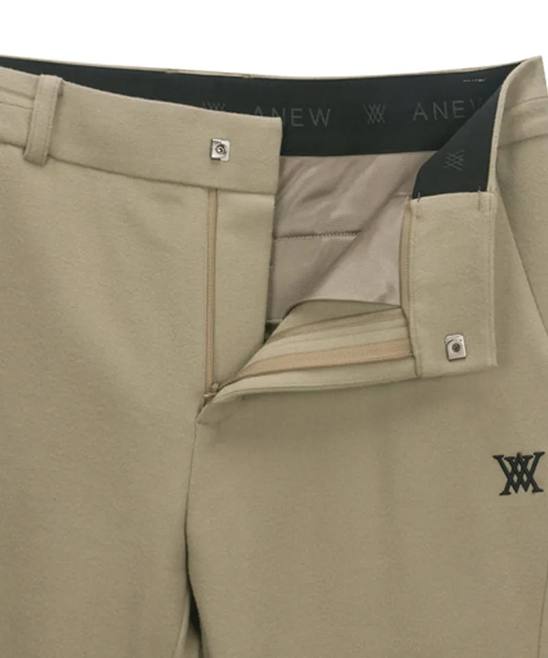 ANEW GOLF Men's Side Incision Fleece Long Pants - Beige