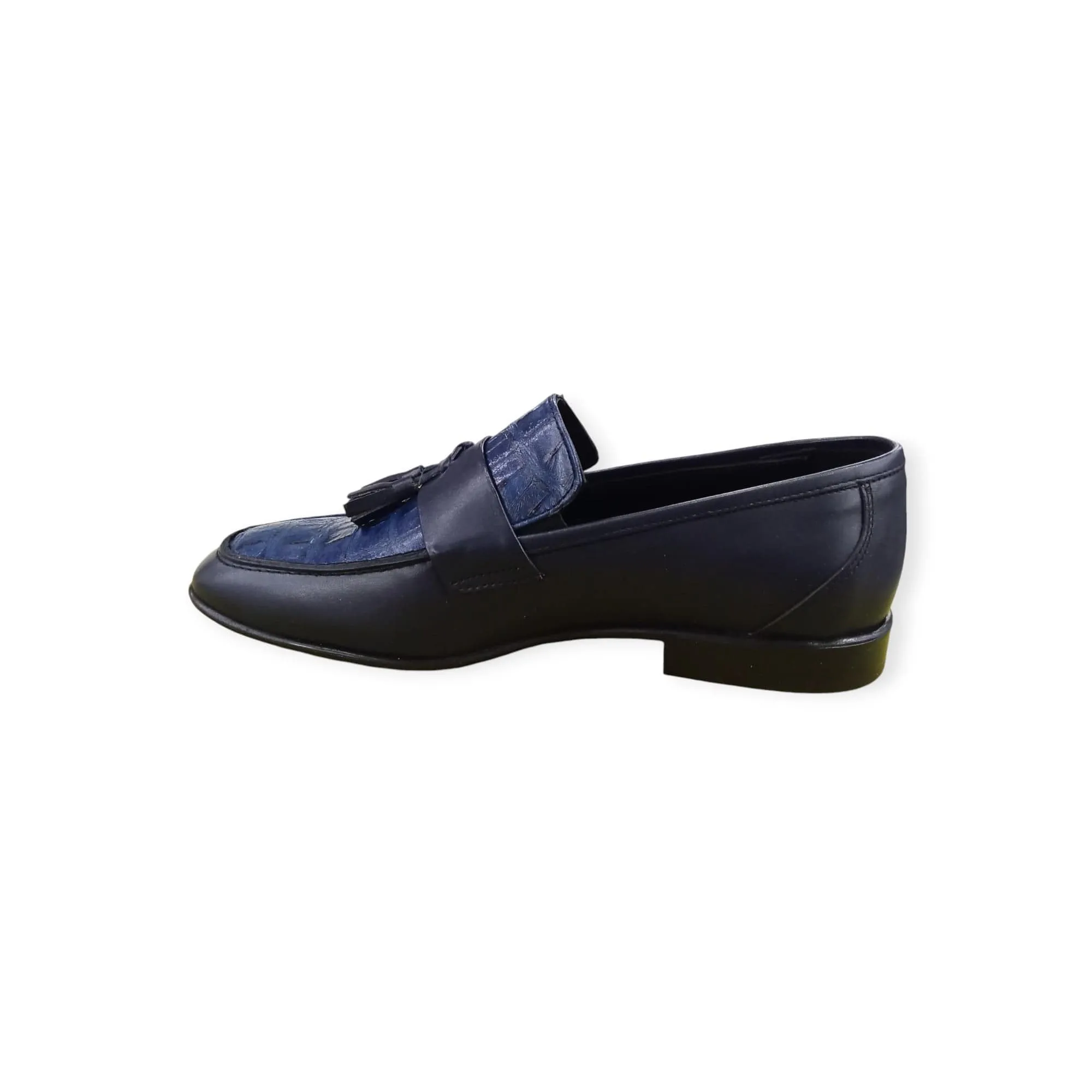 Assente Men's Slip On Shoes Navy