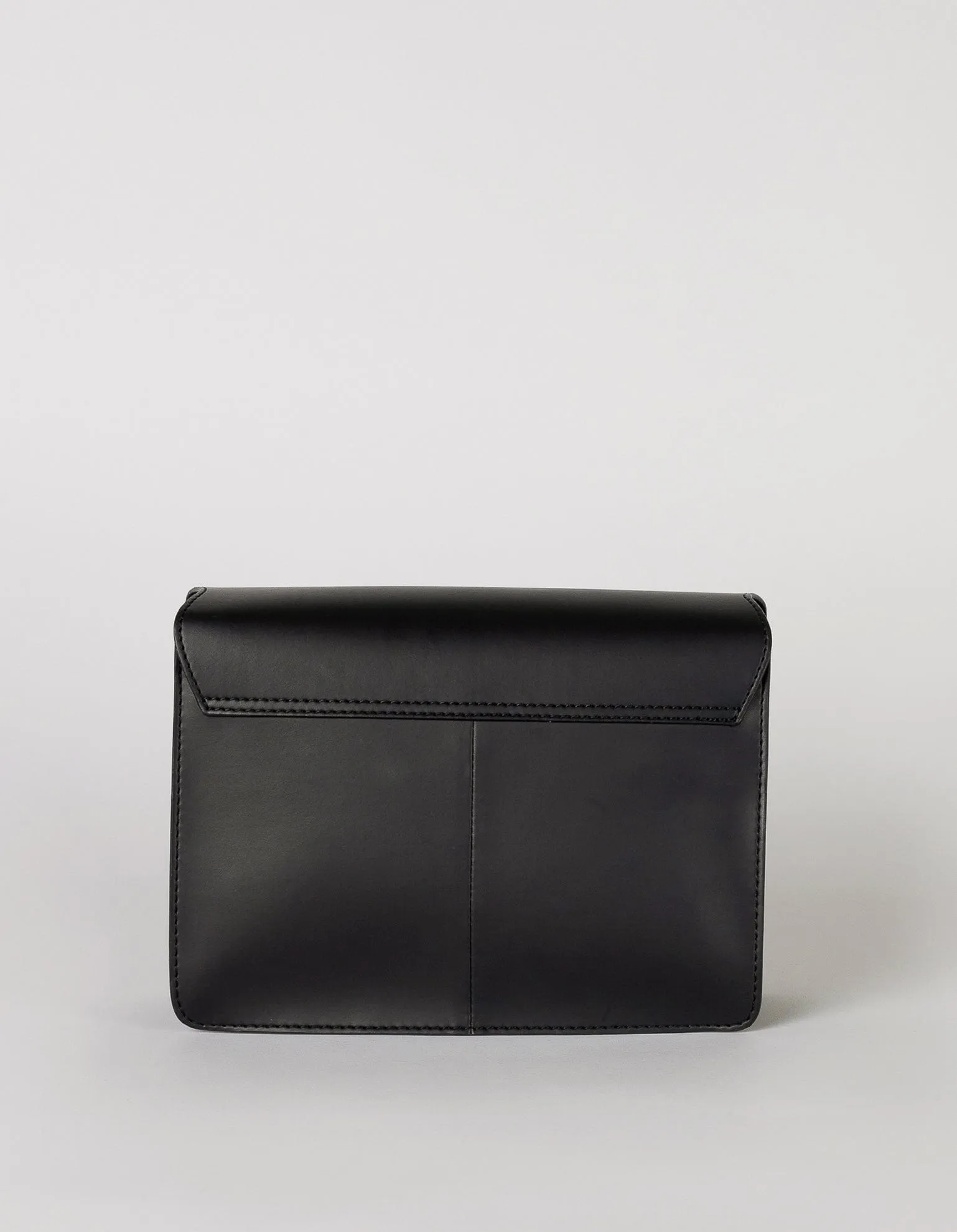 Audrey Apple Leather Vegan Crossbody | Black
