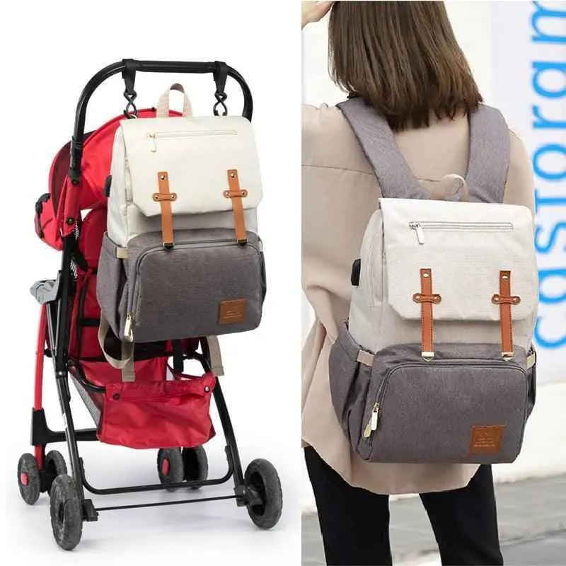 Bag Mummy Cool Backpack GMCB1237 Baby Stroller Waterproof Oxford Bag