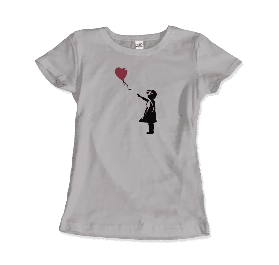 Banksy the Girl With a Red Balloon Artwork T-Shirt