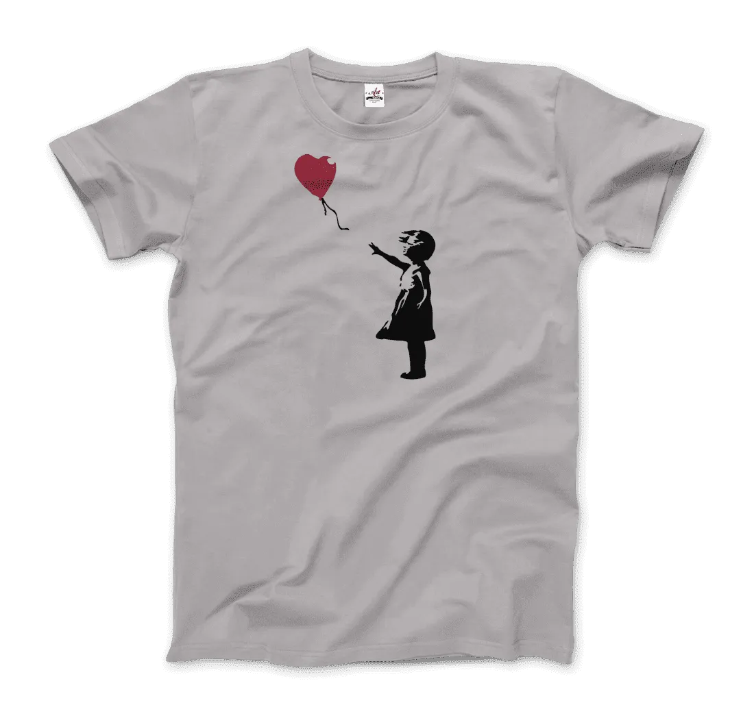 Banksy the Girl With a Red Balloon Artwork T-Shirt