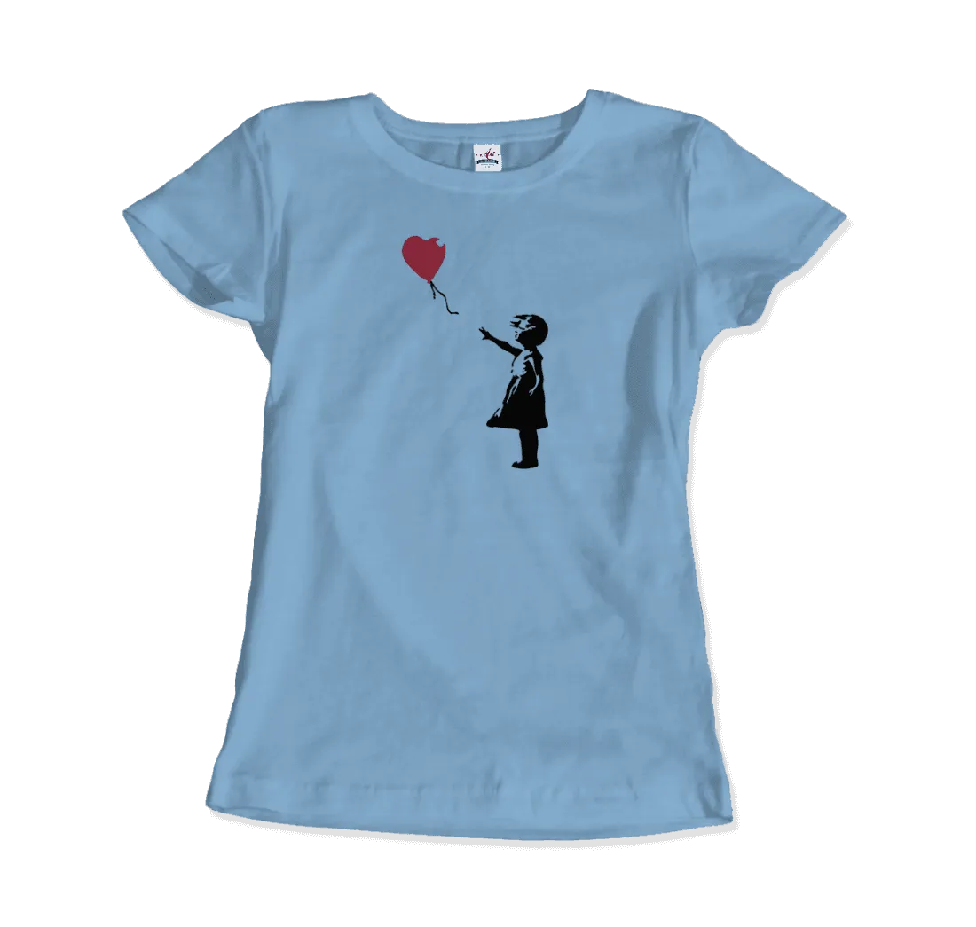 Banksy the Girl With a Red Balloon Artwork T-Shirt