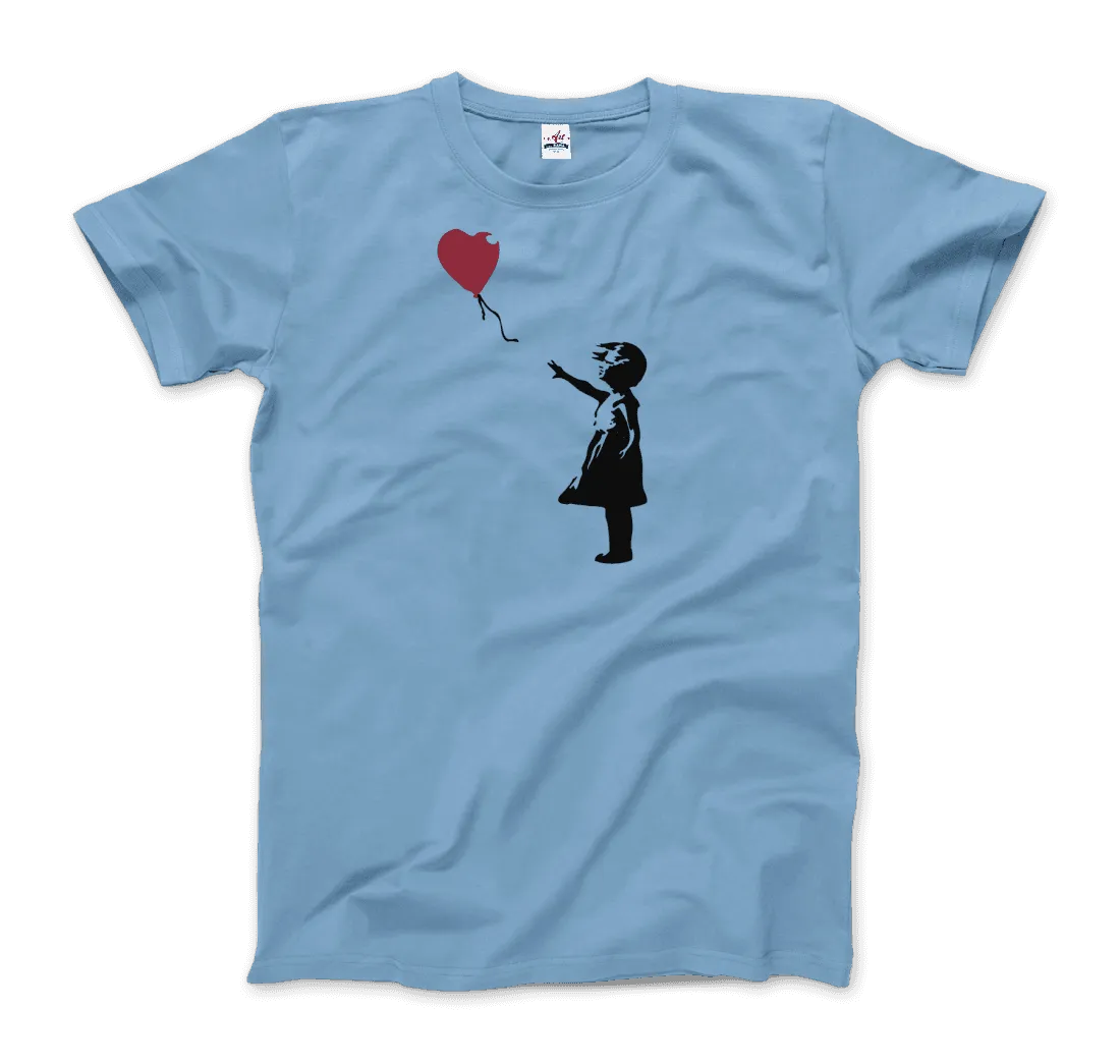 Banksy the Girl With a Red Balloon Artwork T-Shirt