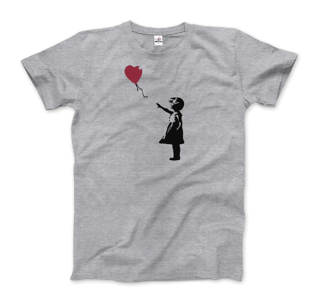 Banksy the Girl With a Red Balloon Artwork T-Shirt