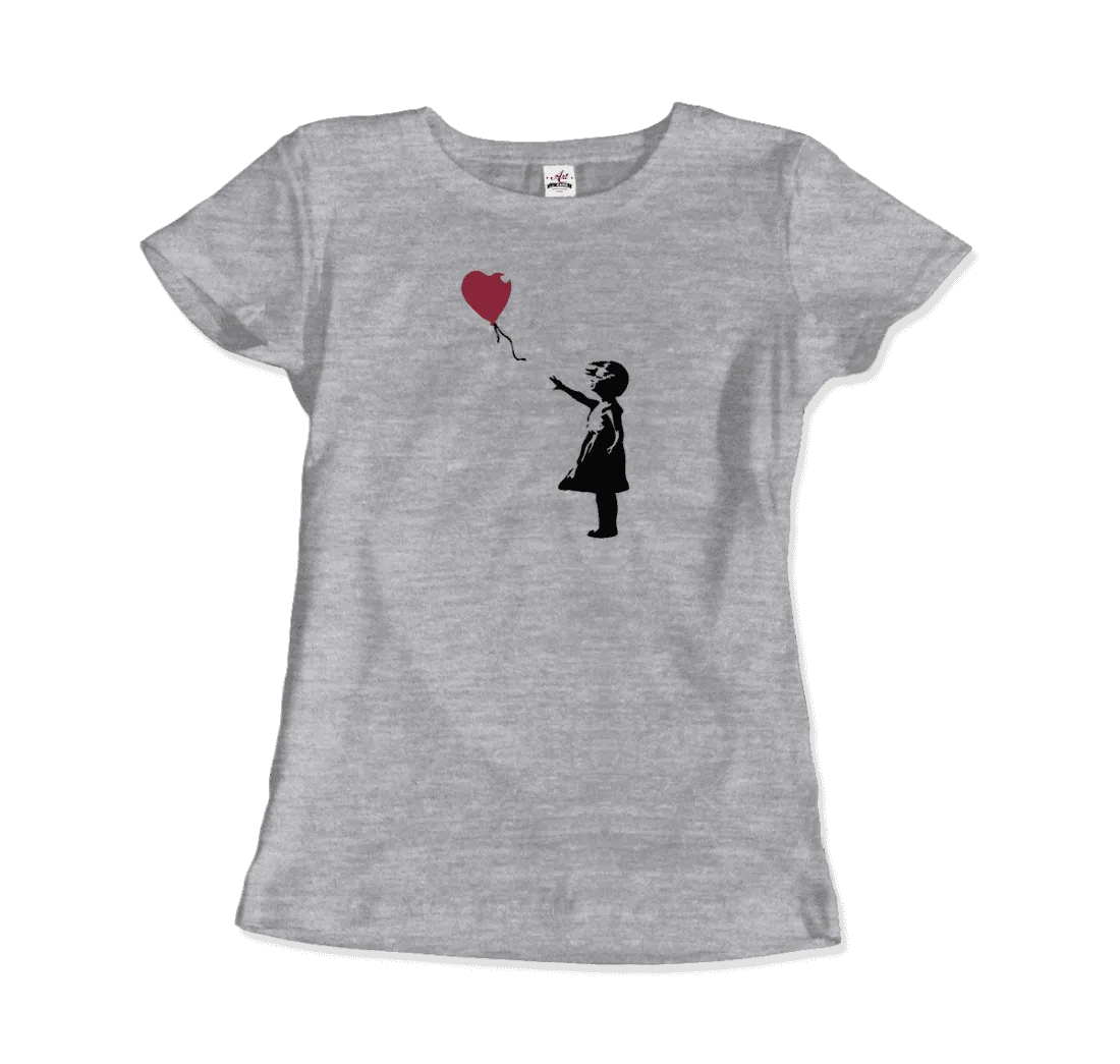 Banksy the Girl With a Red Balloon Artwork T-Shirt