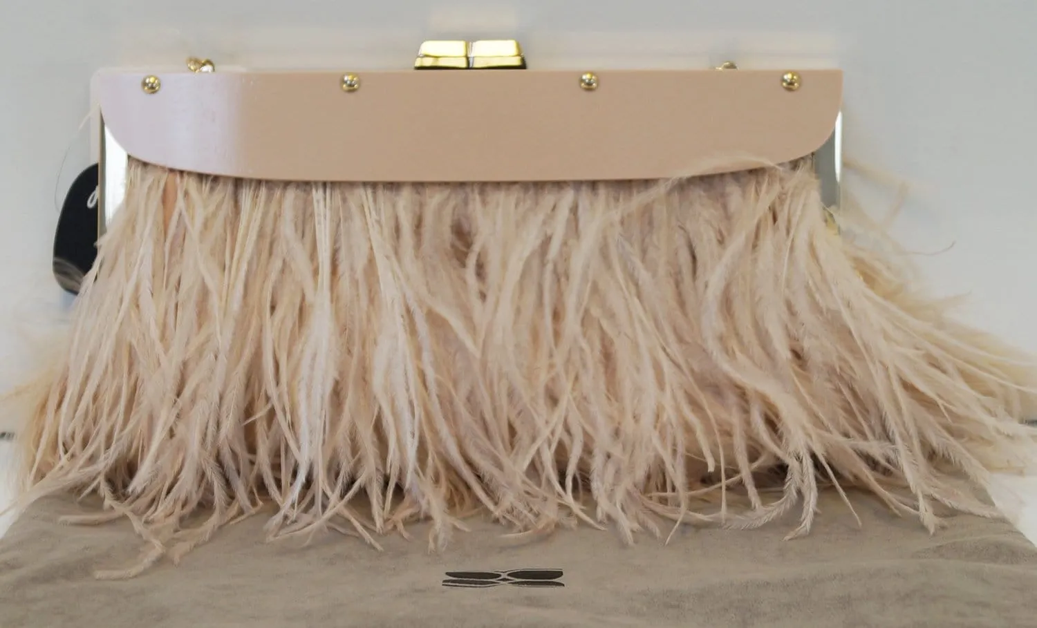 BCBGMAXAZRIA Clutch Bags - BCBGMAXAZRIA Portia Ostrich Feather