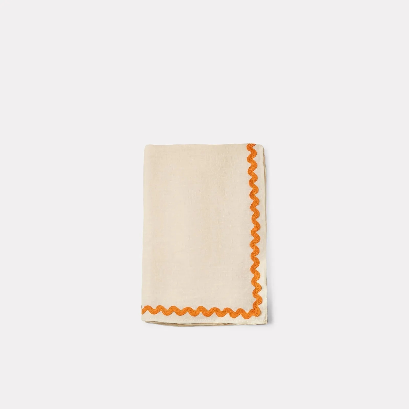 Beige Wavy Tablecloth