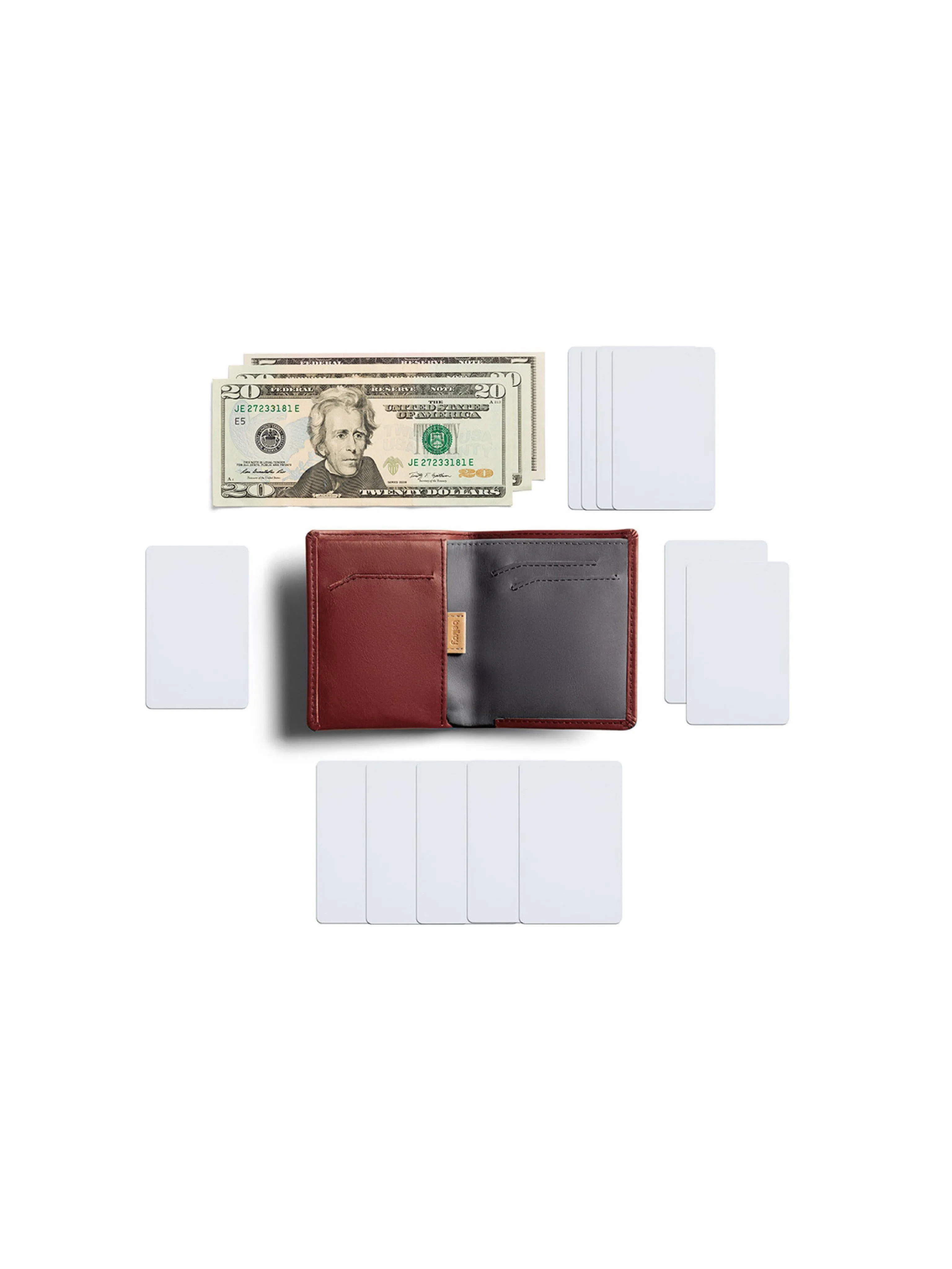 Bellroy Note Sleeve Wallet Red Earth RFID