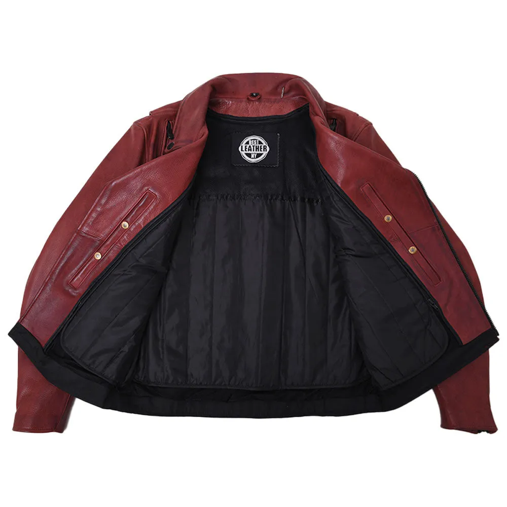 BIKER THRILL Motorcycle Leather Jacket