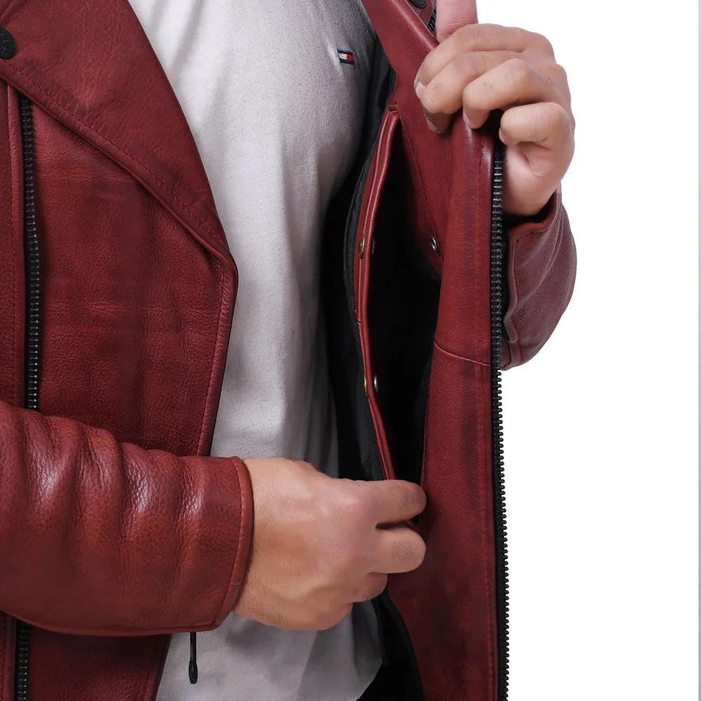 BIKER THRILL Motorcycle Leather Jacket