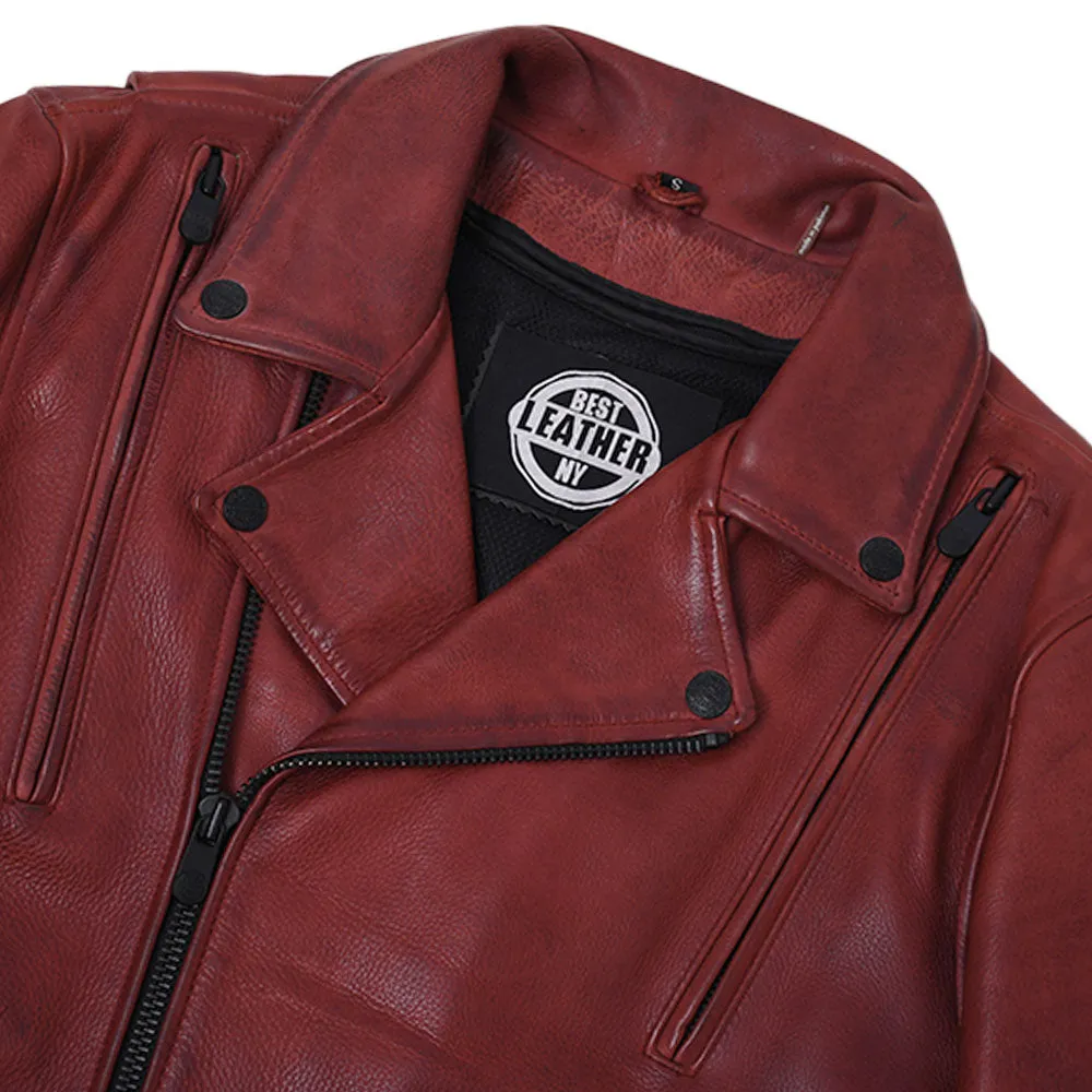 BIKER THRILL Motorcycle Leather Jacket
