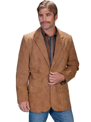 Blazer, Men's Western Boar Suede Blazer - Style 602