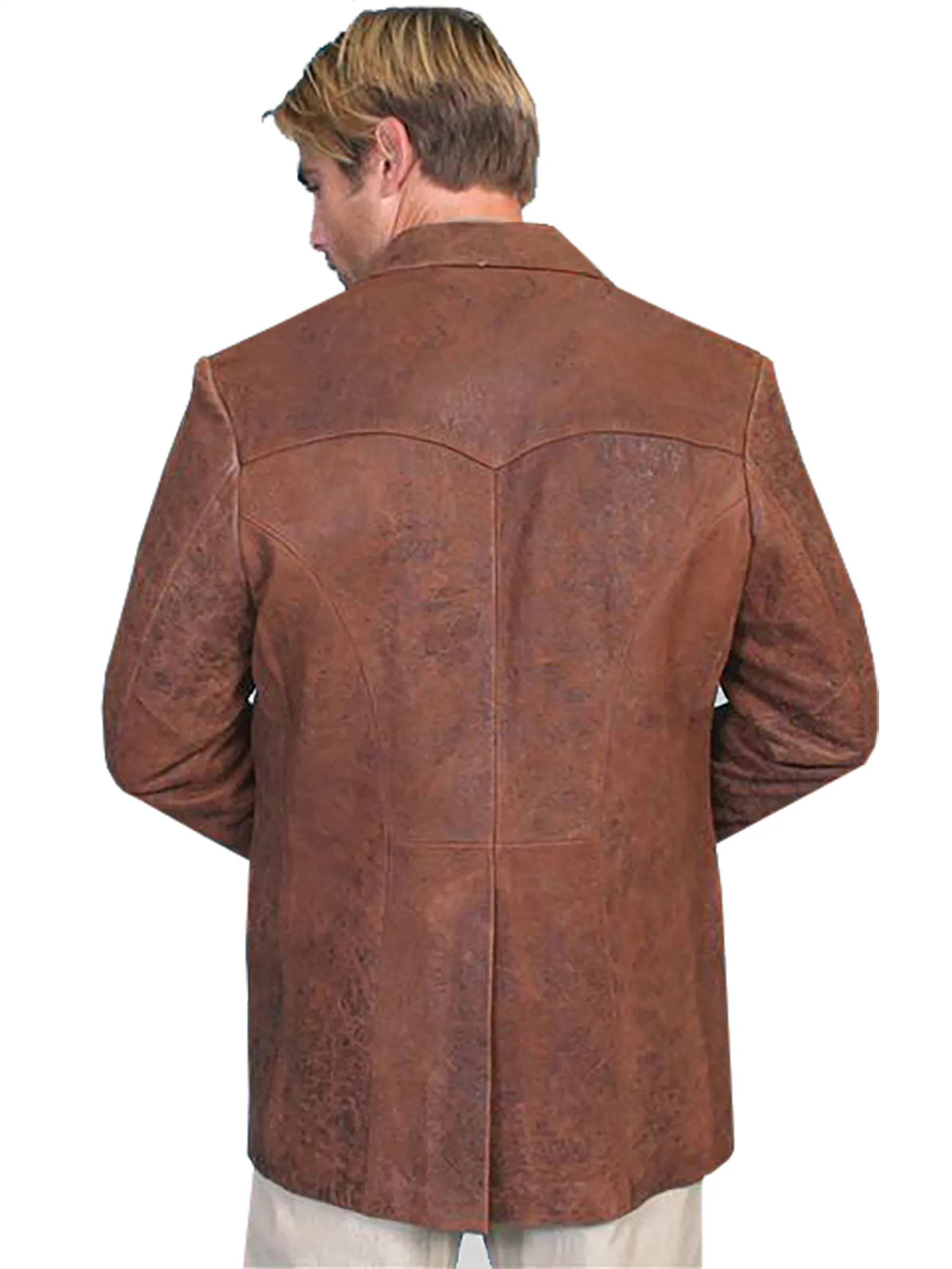 Blazer, Men's Western Boar Suede Blazer - Style 602