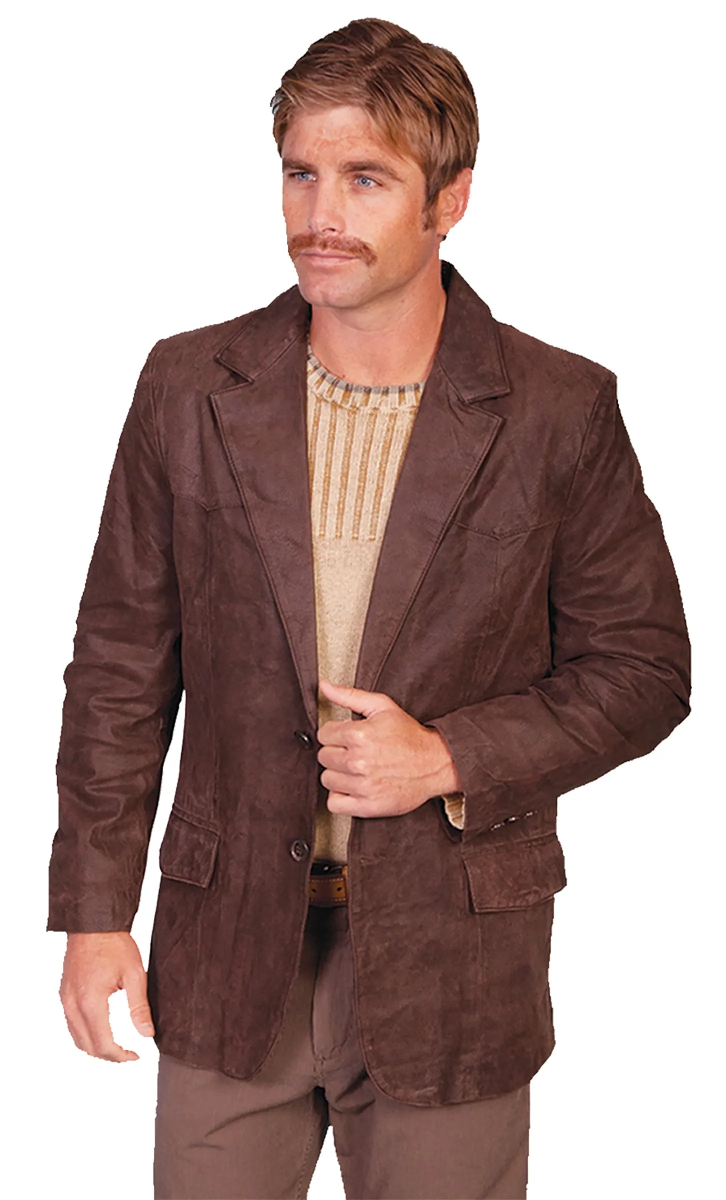 Blazer, Men's Western Boar Suede Blazer - Style 602
