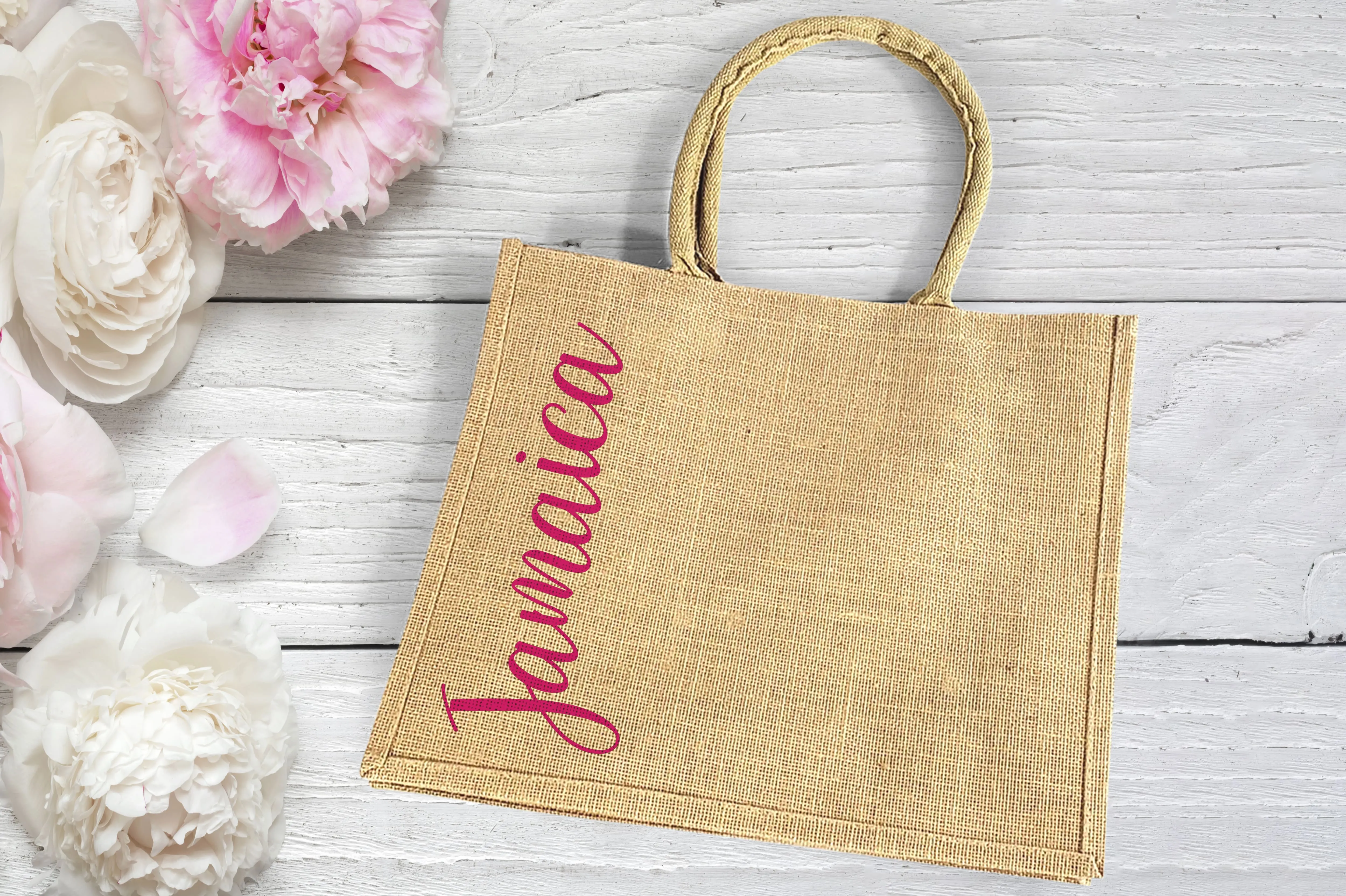 Burlap Wedding Welcome Bags (Various Colors)