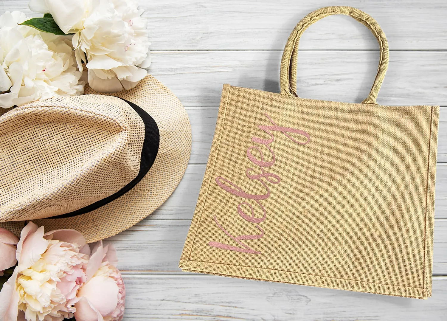 Burlap Wedding Welcome Bags (Various Colors)