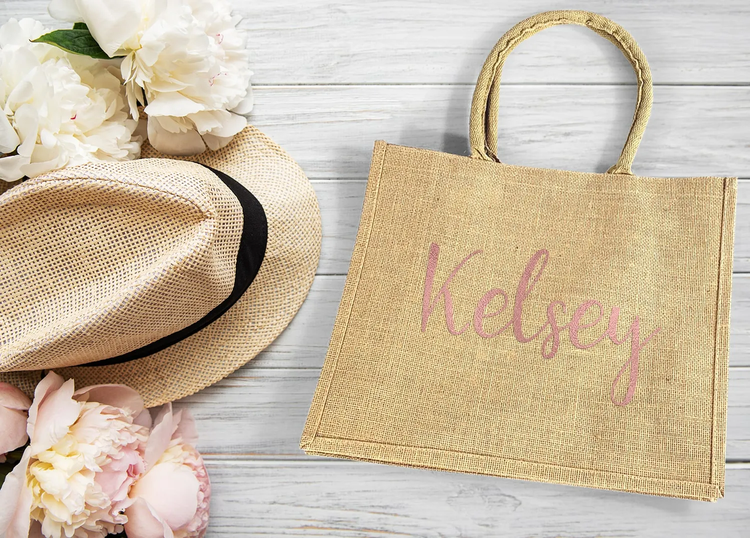 Burlap Wedding Welcome Bags (Various Colors)