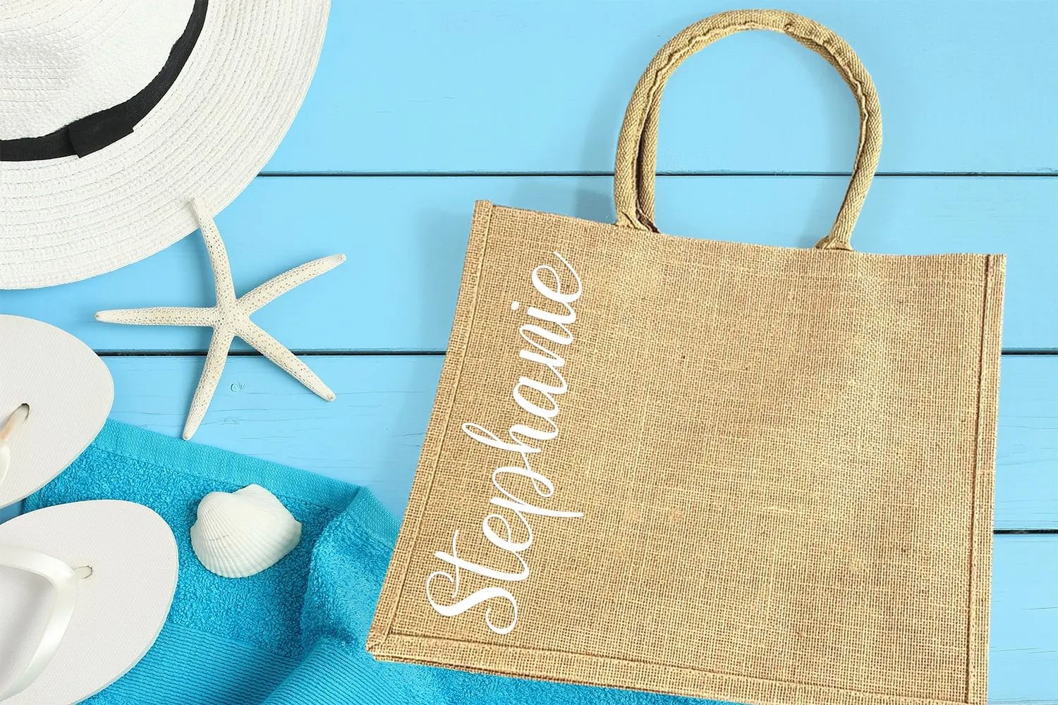 Burlap Wedding Welcome Bags (Various Colors)