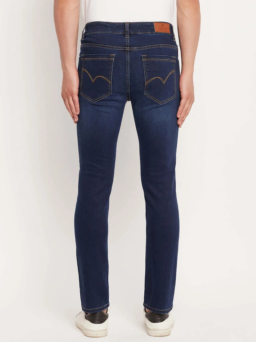 Camla Barcelona Navy Blue Regular Fit Jeans