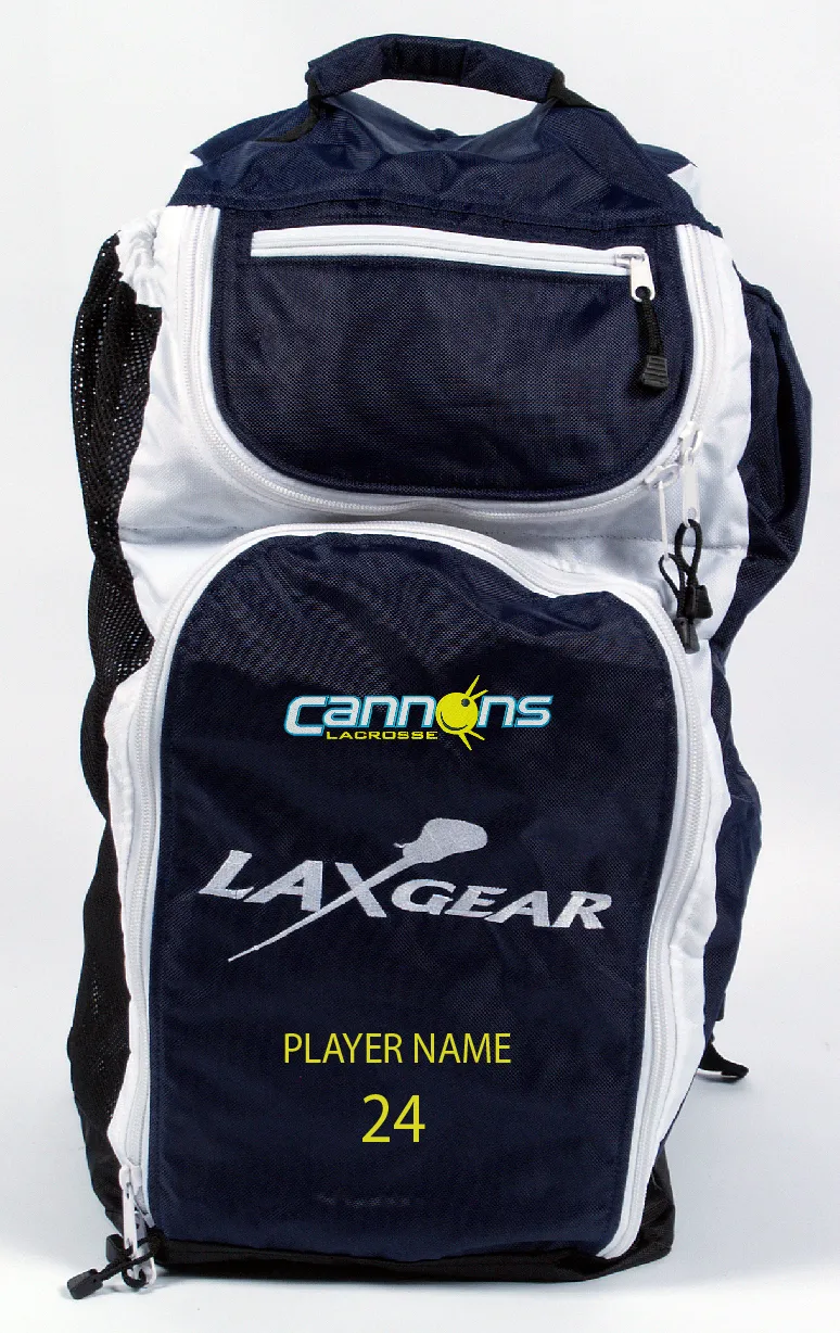 Cannons Select Custom lacrosse bags