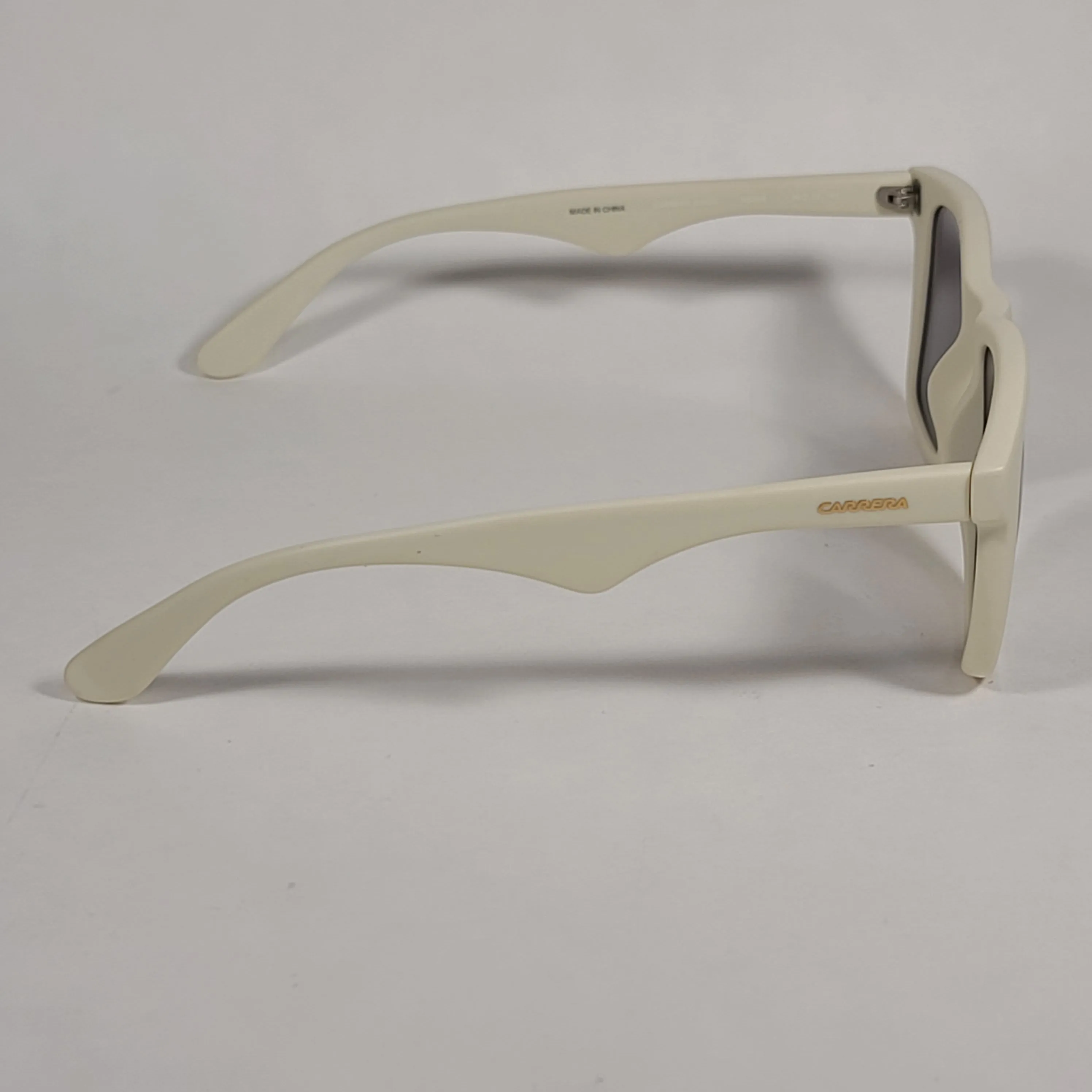 Carrera 6000/L Square Sunglasses Beige Ivory Optyl Frame Silver Mirror Lens 50mm