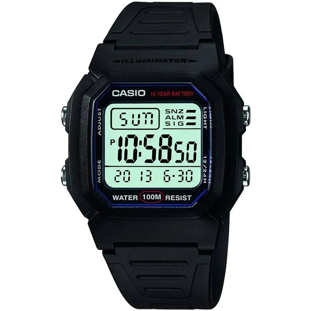 Casio Men's W800H-1AV Classic Sport Watch with Black Band