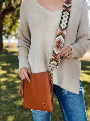 Cate Crossbody Clutch Purse - Brown