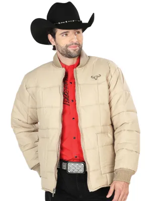 Chamarra Acolchada Ligera Calidad AAA Caqui para Hombre 'El General' - ID: 43324