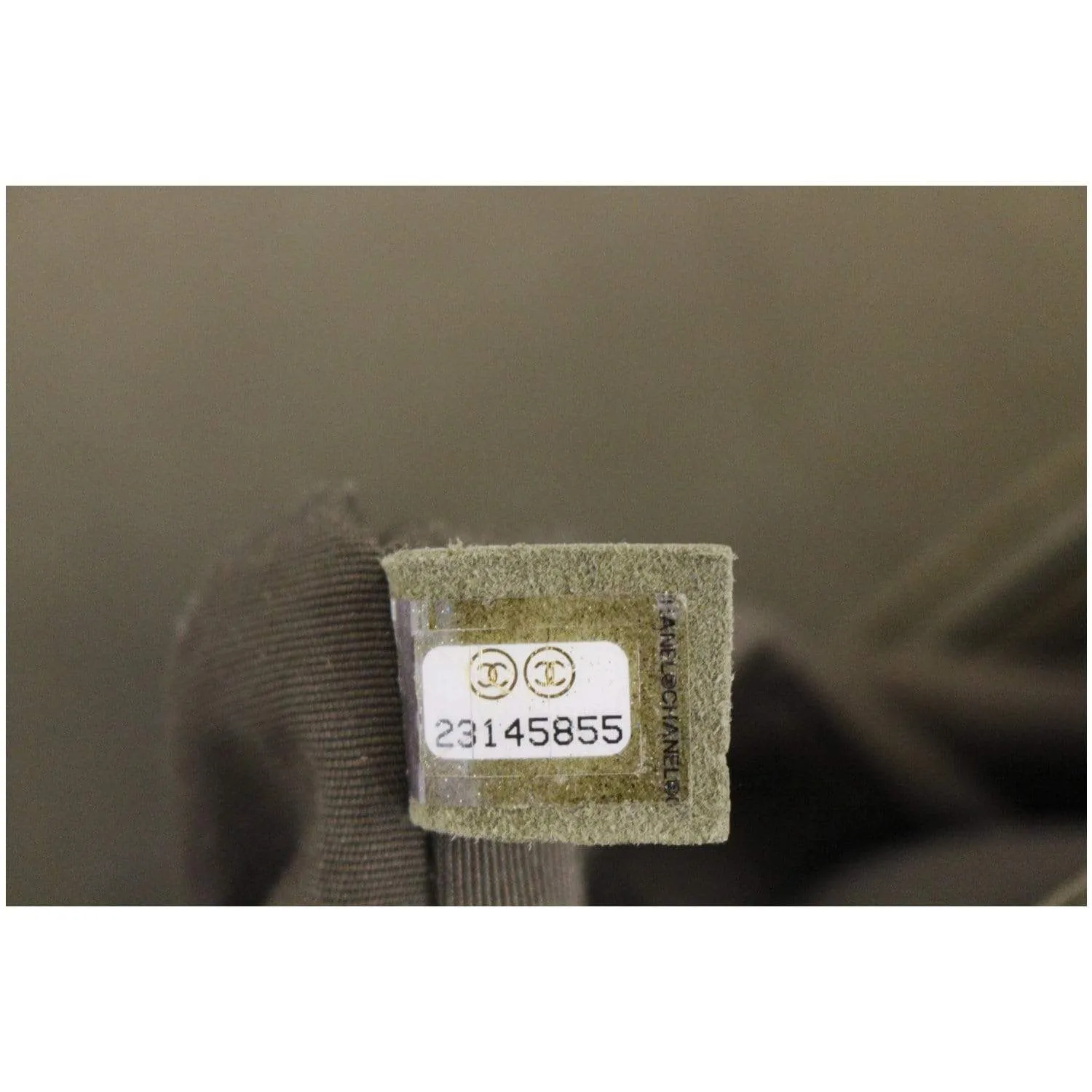 CHANEL Medium Boy Flap Caviar Leather Shoulder Bag Olive Green
