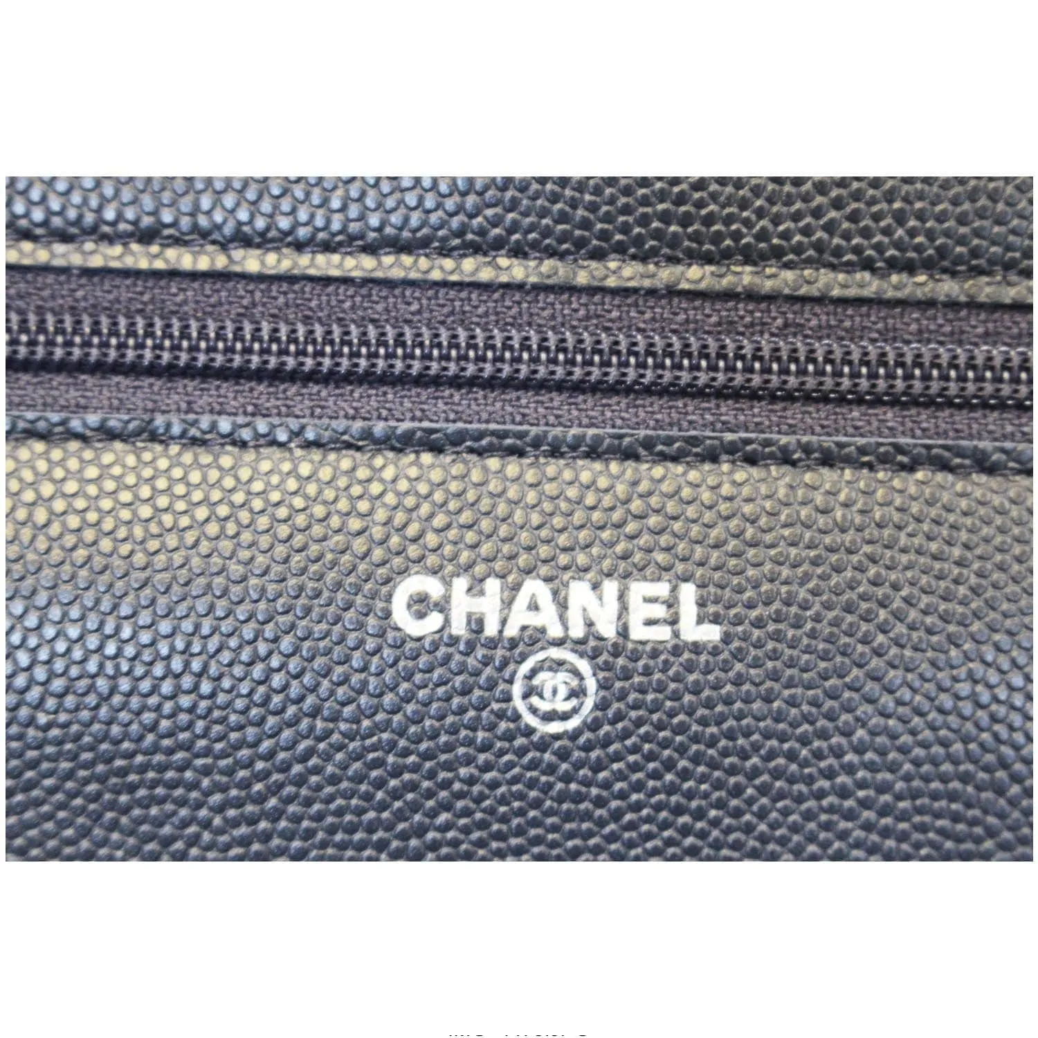 CHANEL Wallet On Chain WOC Clutch Crossbody Bag Navy