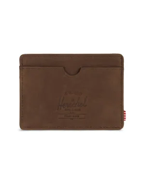 Charlie Wallet Nubuck Brown Leather