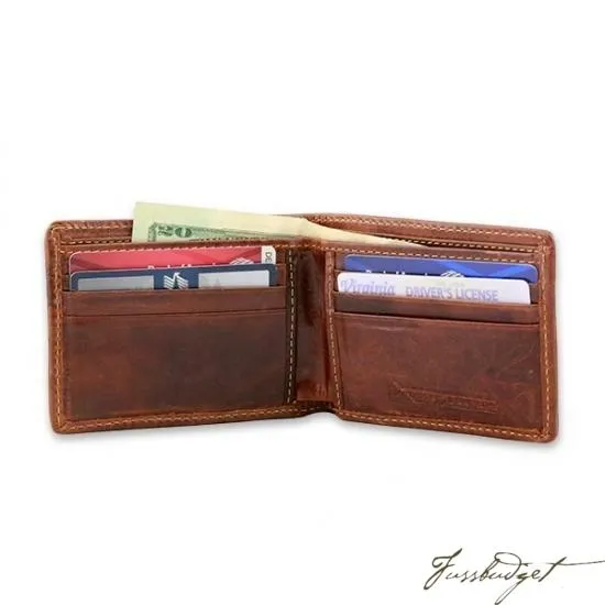 Coral Crab Needlepoint Bi-fold Wallet