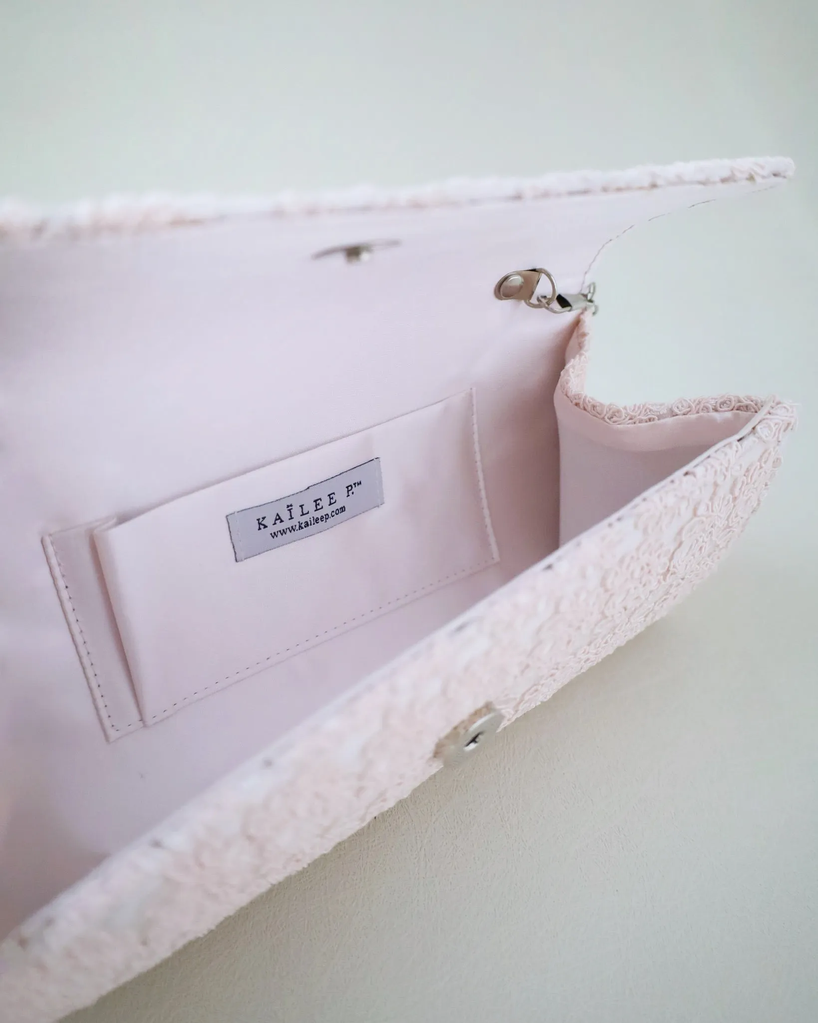 Crochet Evening Clutch with Cluster Teardrop Brooch