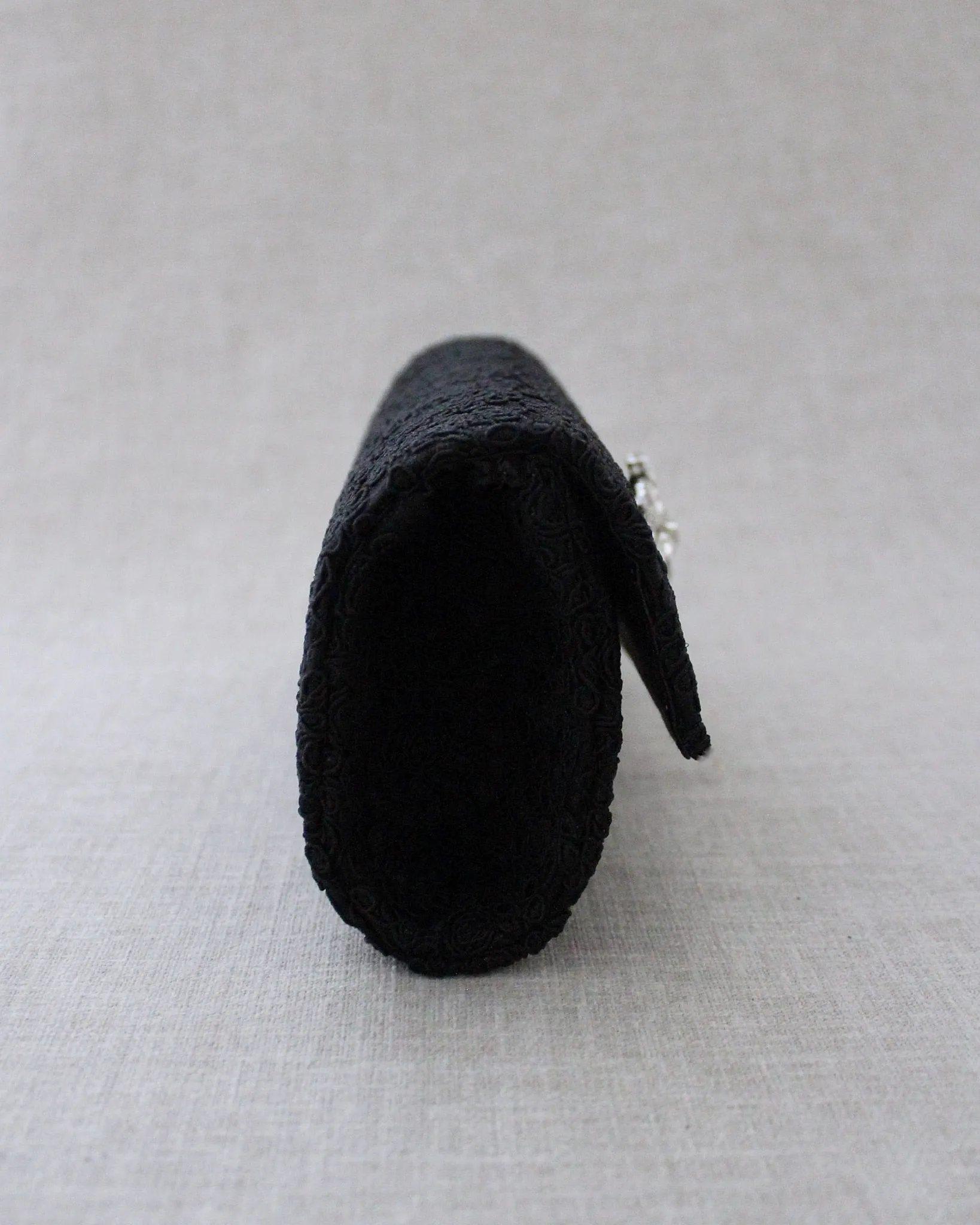 Crochet Evening Clutch with Cluster Teardrop Brooch
