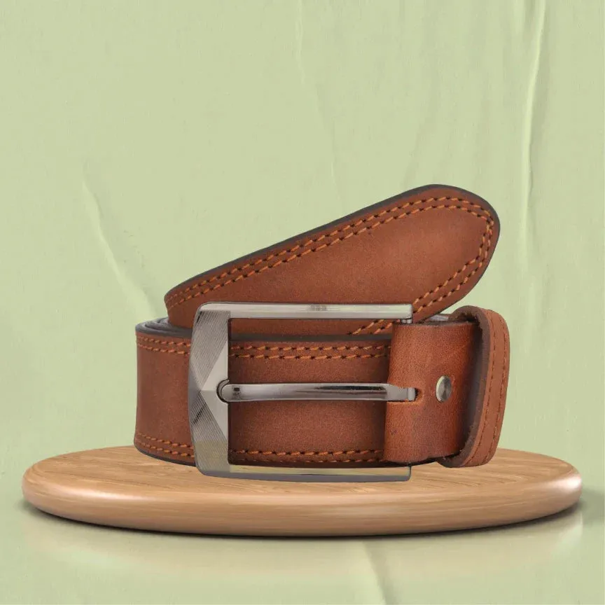 Customized Men's Wallet and Belt - Tan