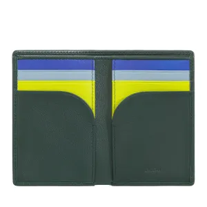 DUDU Men's Wallet in Small Leather, Compact Slim Men's Wallet with Credit Card holder, Cash banknotes holder, Door Zip, with RFID protection